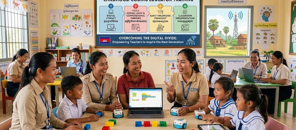 Overcoming the Digital Divide: A Practical Framework for Early Childhood Coding Educator Training in Cambodia